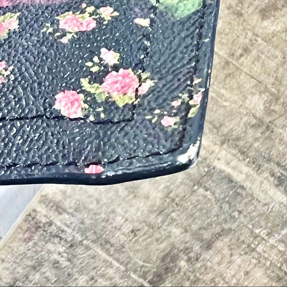 Givenchy Large Antigonia Leather Floral Pouch/Clutch